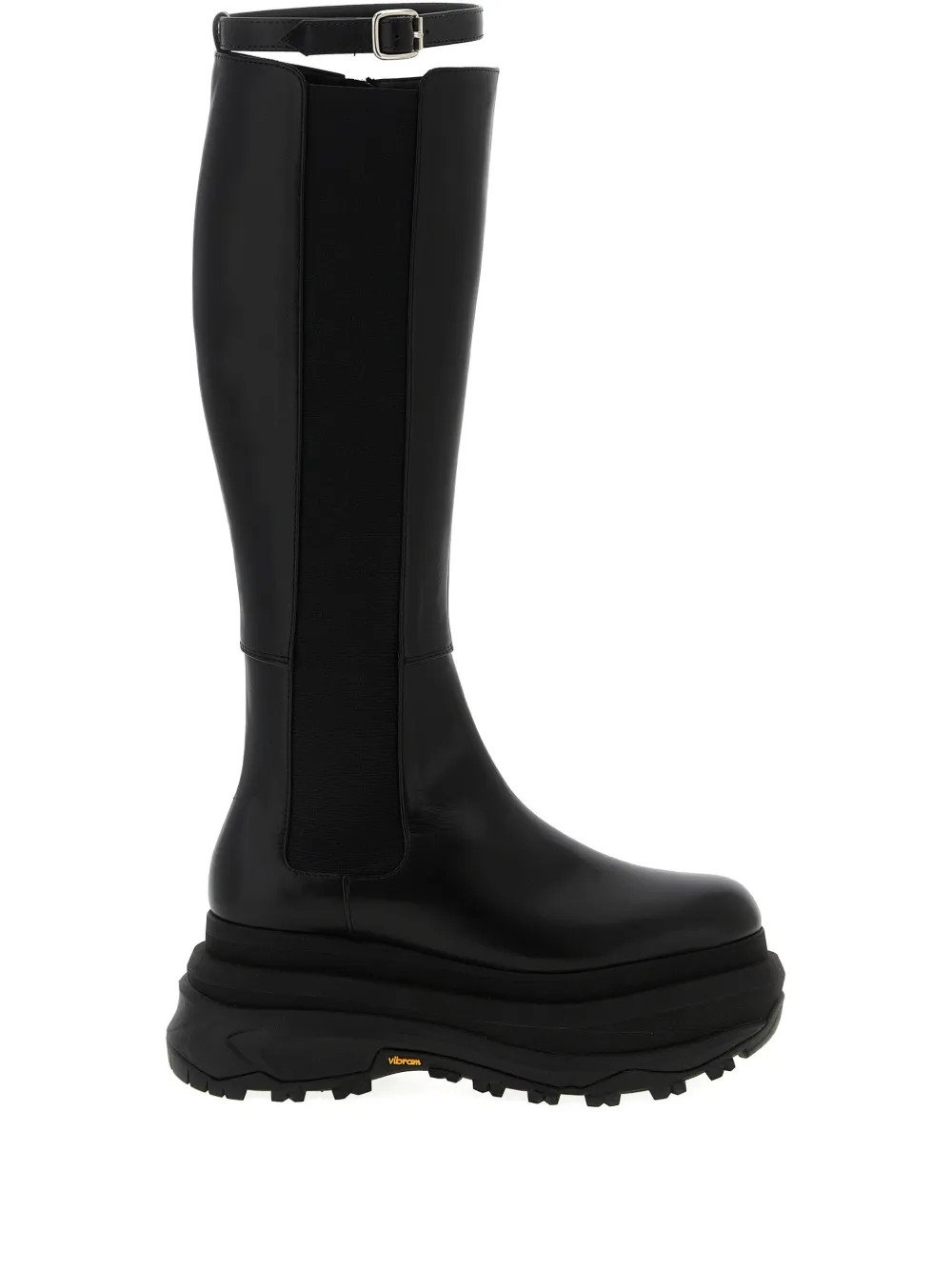 sacai platform boots – Black
