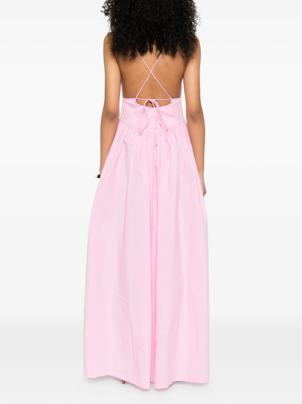V-Neck Straps Maxi Dress
