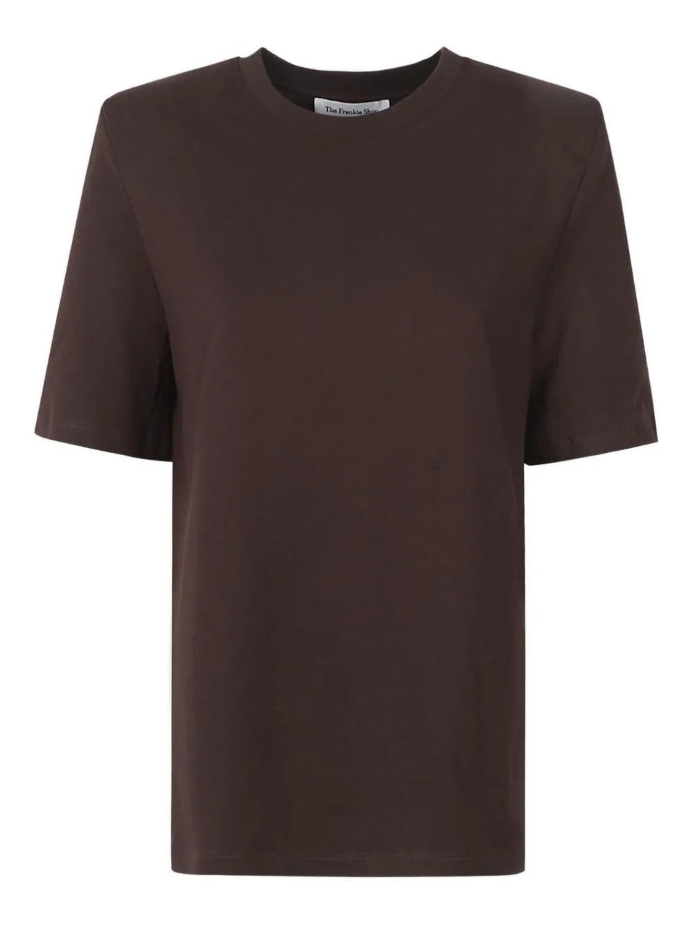 The Frankie Shop padded shoulder carrington T-shirt - Braun