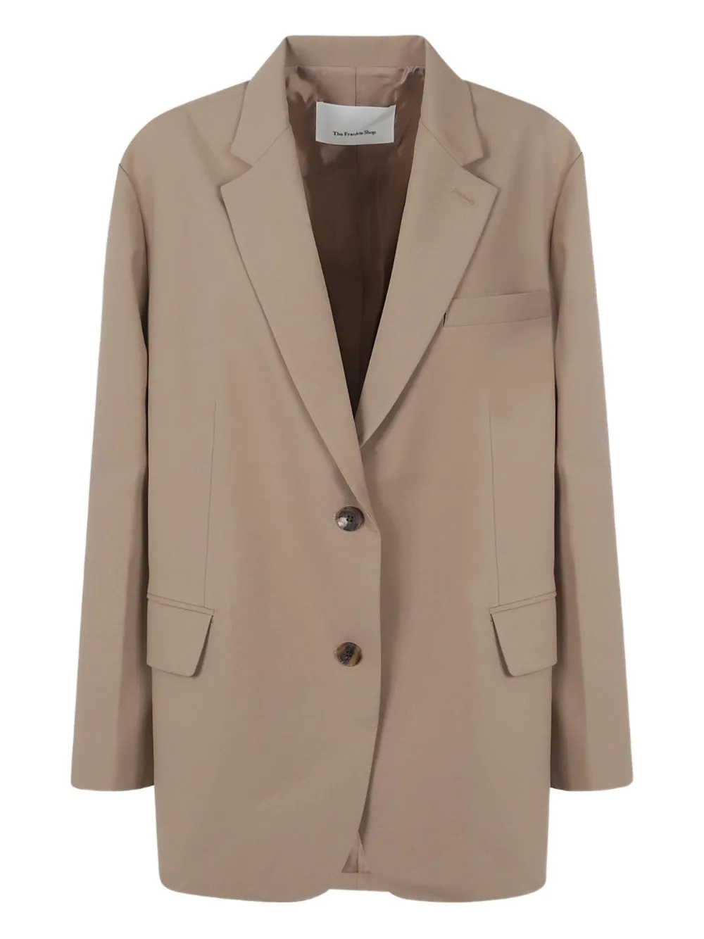 The Frankie Shop Bea button blazer - Toni neutri
