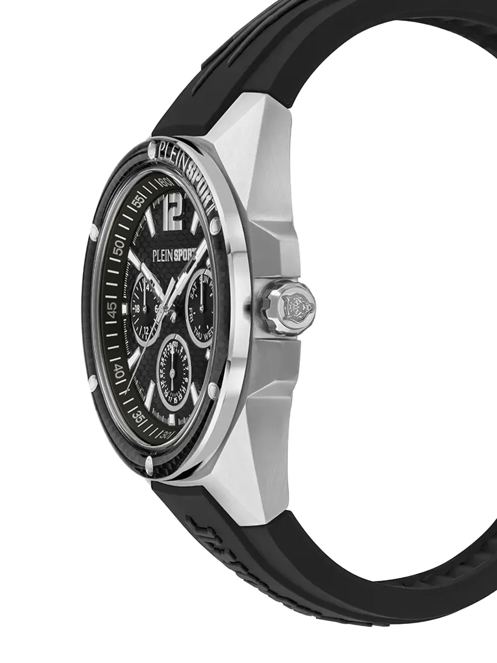 Plein Sport Silver Black watch - Zwart