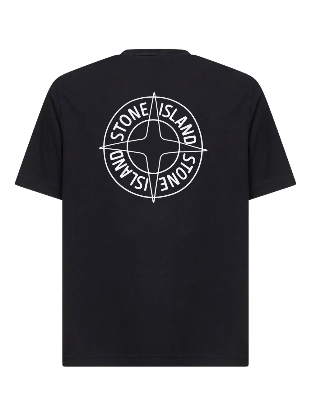 Stone Island logo-print T-shirt - Zwart