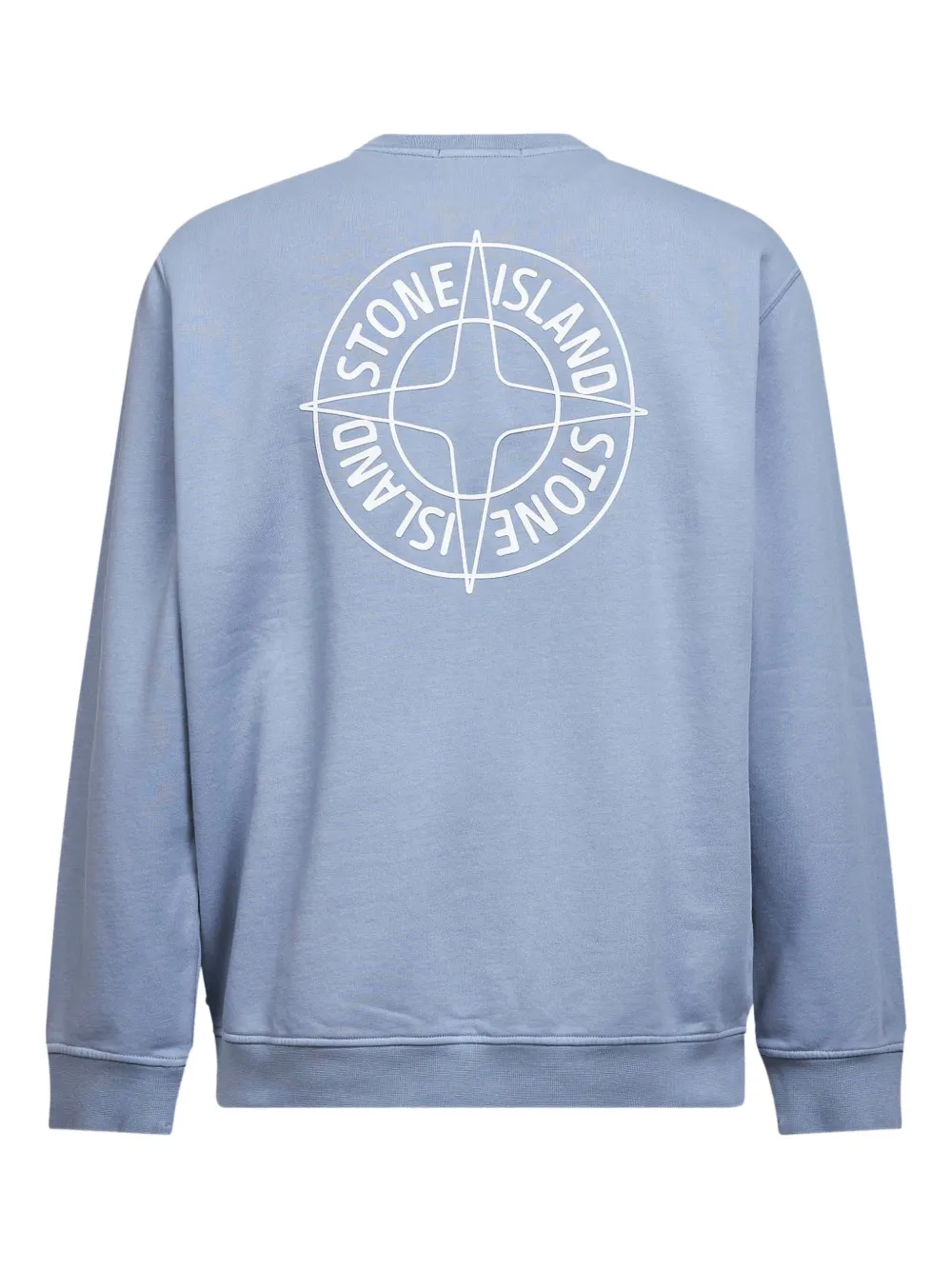 Stone Island compass-logo crew neck sweatshirt - Blauw