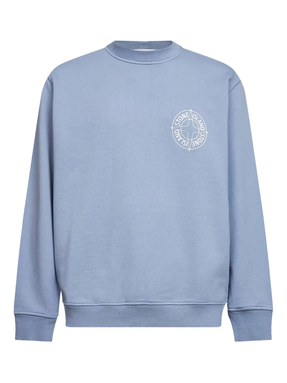 Stone Island sudadera con cuello redondo y logo Compass | azul | Image 1