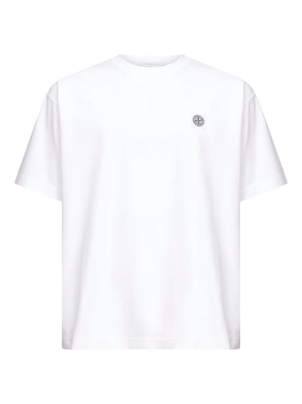 Stone Island playera con parche Compass | blanco | Image 1