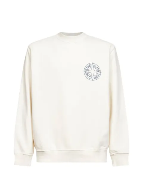Stone Island logo crew-neck sweatshirt