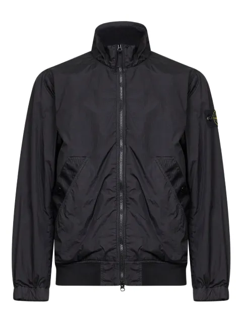 Stone Island ribbed-trim badge jacket