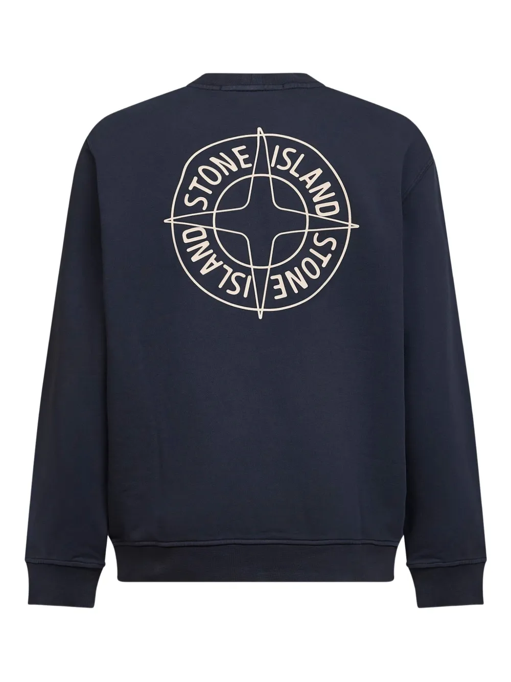 Stone Island compass-logo crew-neck sweatshirt - Blauw