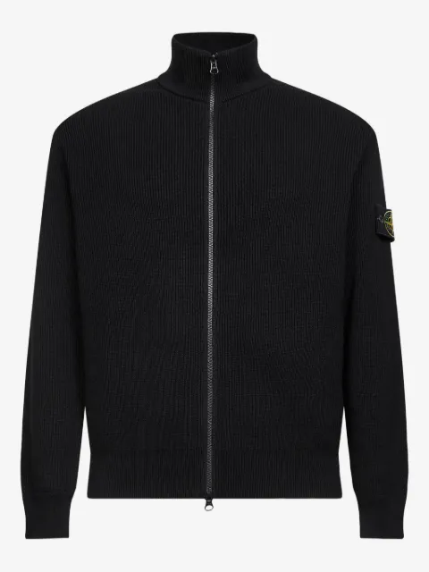Stone Island ribbed zipped cardigan