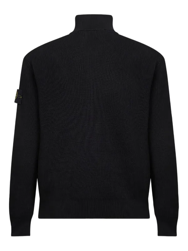 Stone Island ジップアップ カーディガン | ブラック | FARFETCH JP