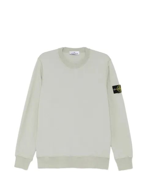 Stone Island logo-patch cotton sweater