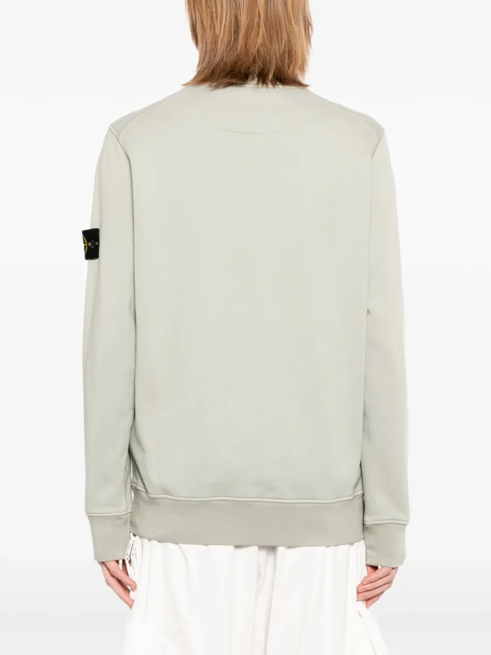 Stone Island Sweater met logopatch Blauw