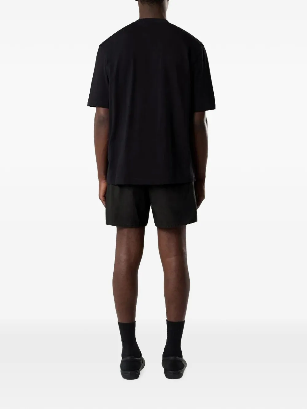 Stone Island 2100030 jersey T-shirt van biologisch katoen Zwart