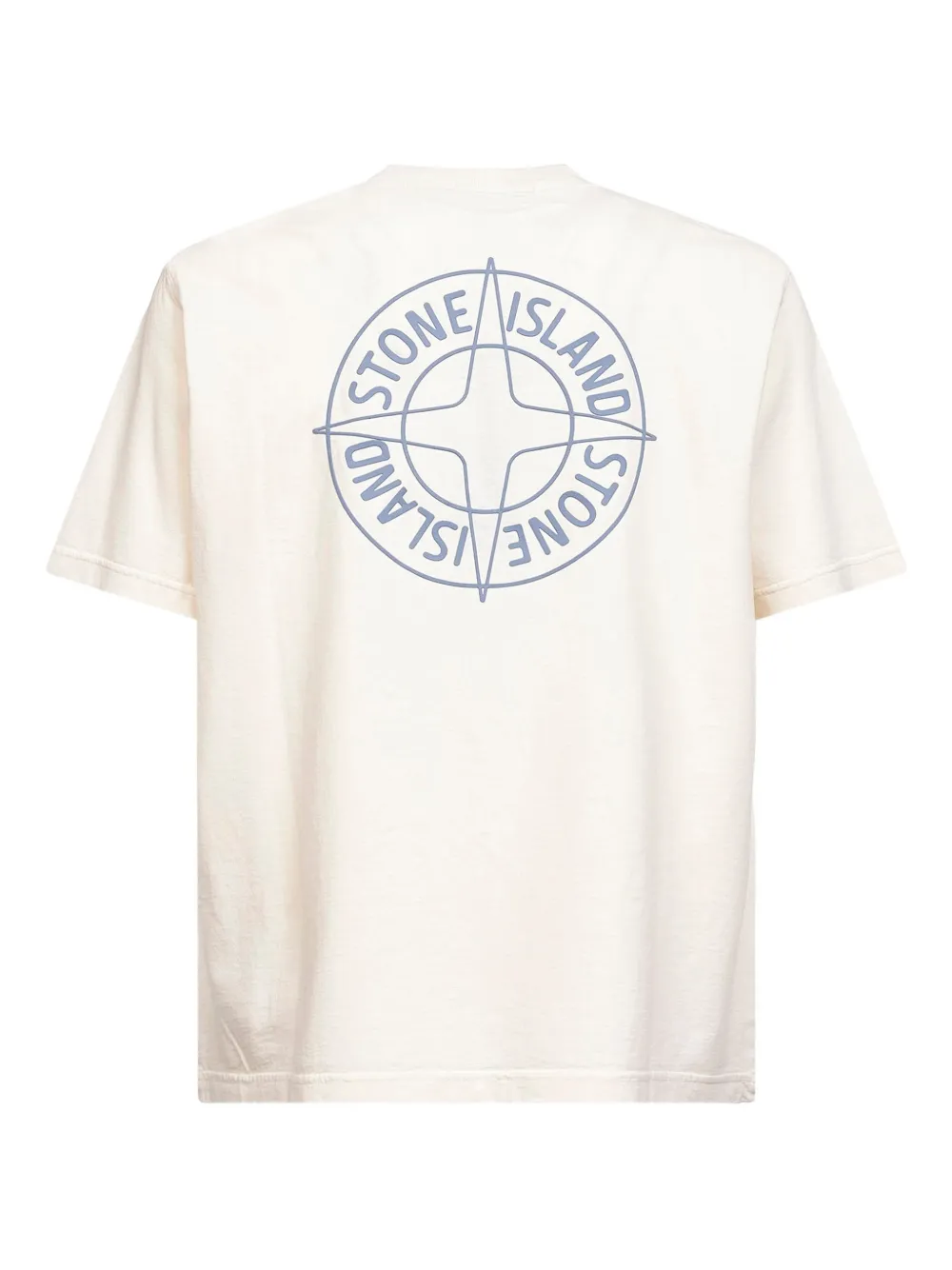 Stone Island logo-print cotton T-shirt - Beige