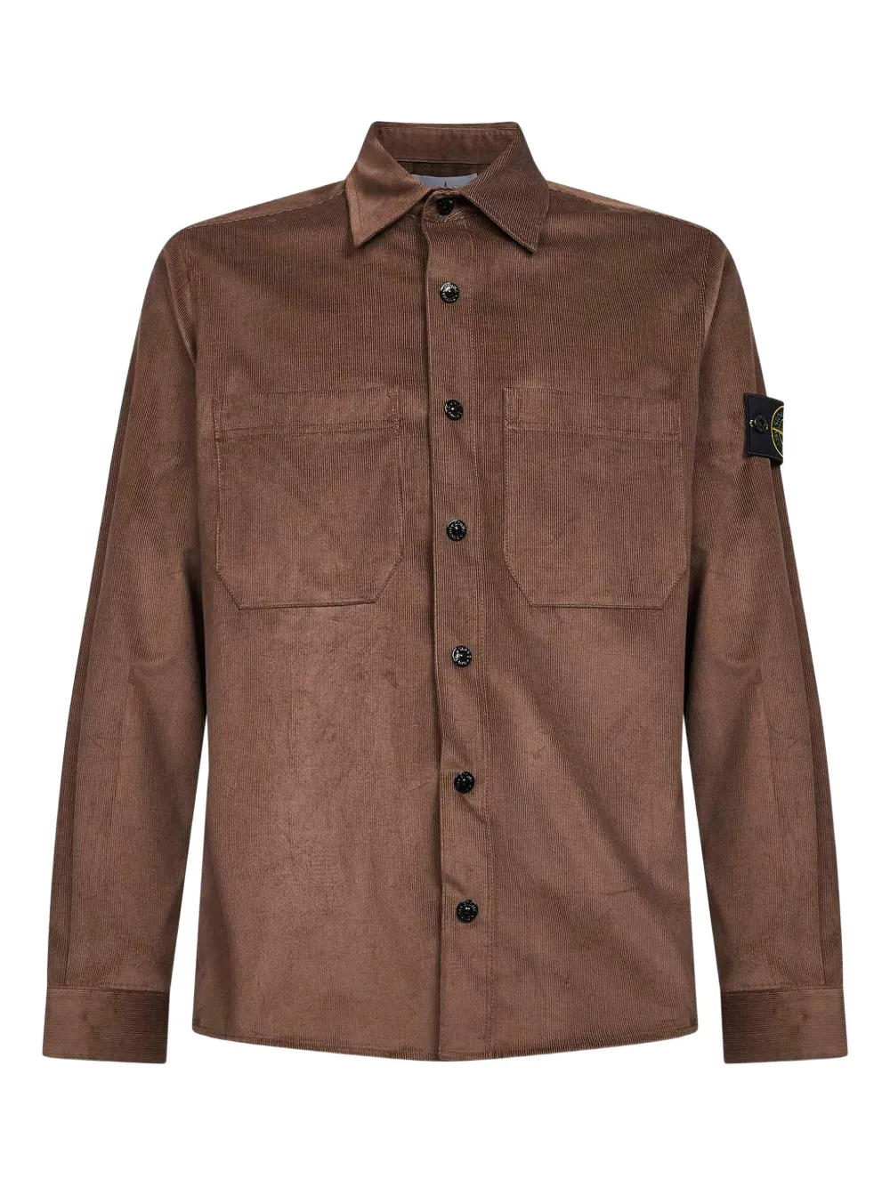 Stone Island patch-pocket long-sleeve shirt | Brown | Image 1