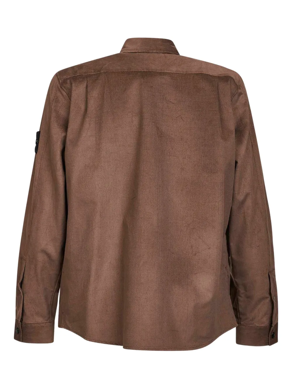 Stone Island patch-pocket long-sleeve shirt - Bruin