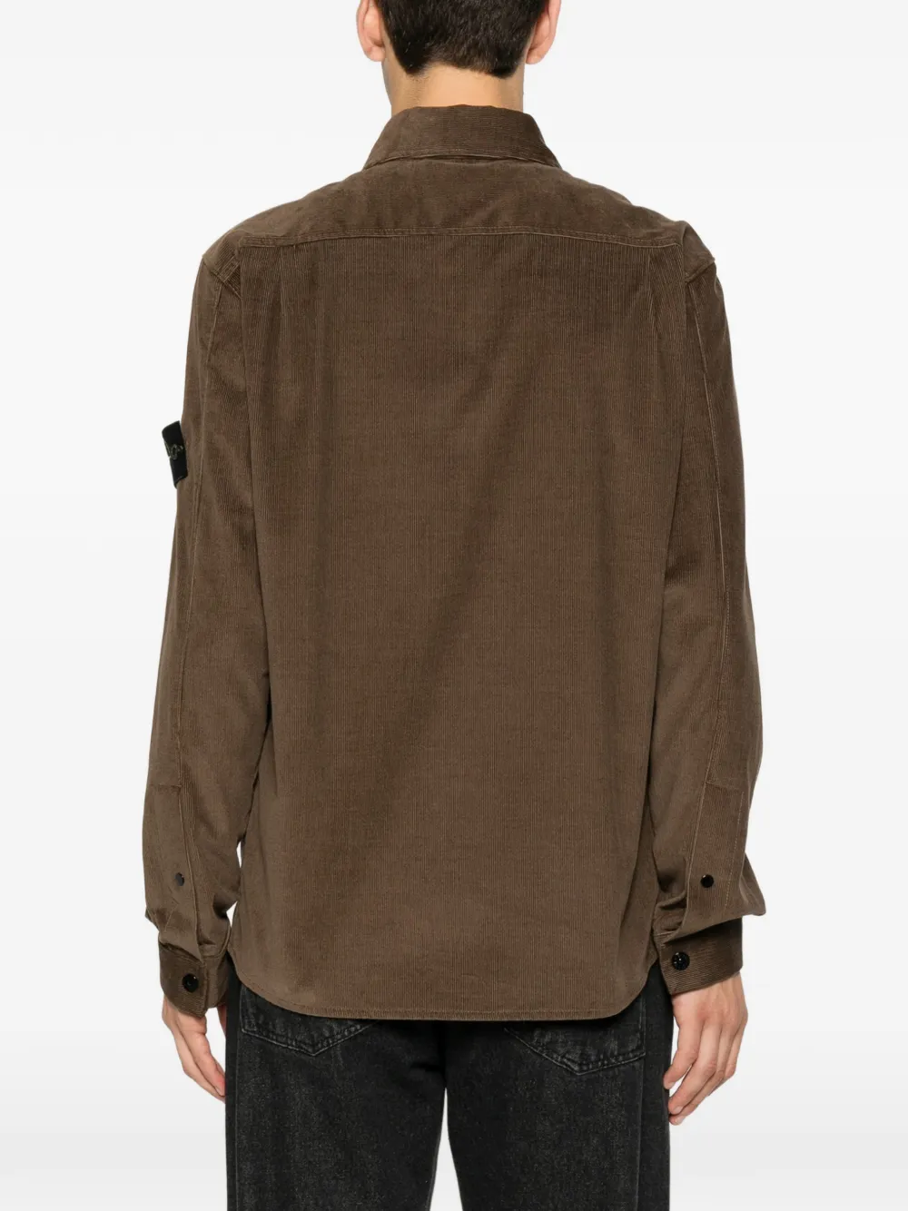 Stone Island Overhemd met opgestikte zak Bruin