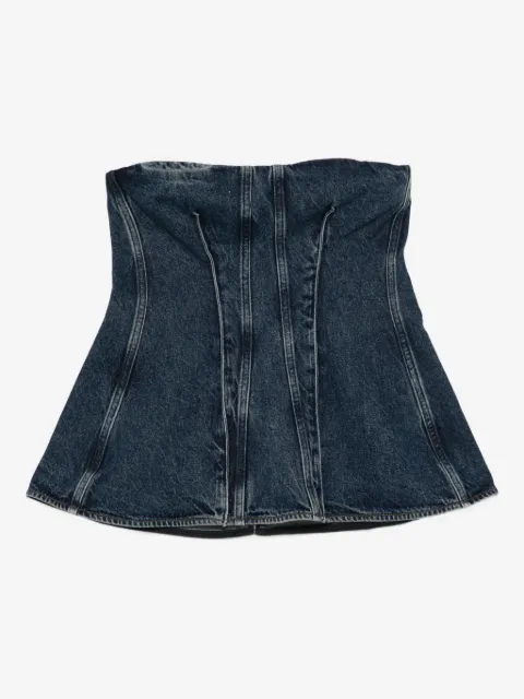 AGOLDE panelled strapless top