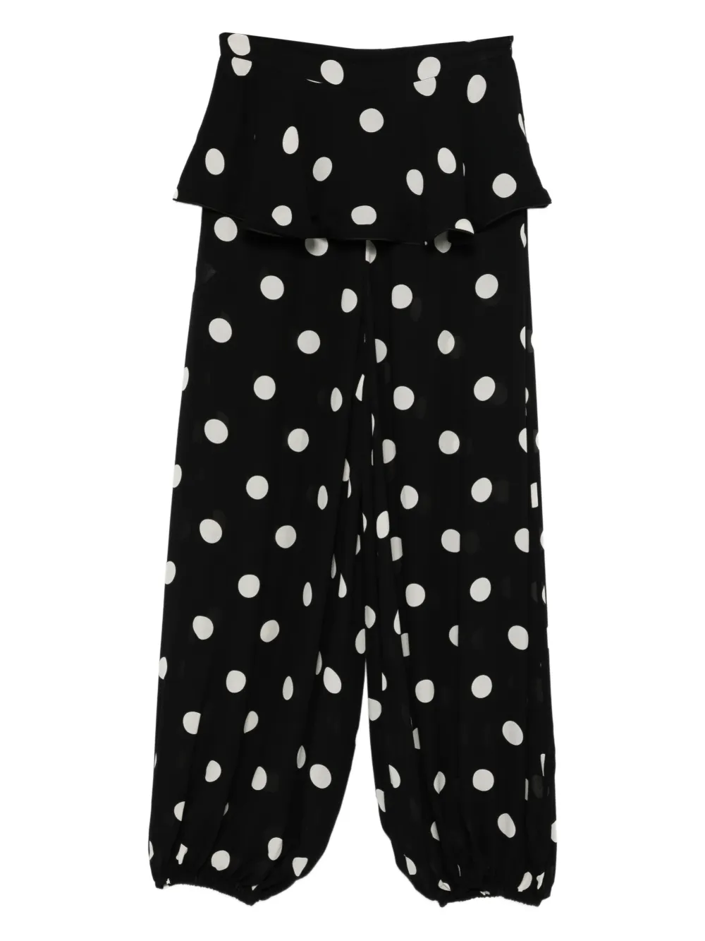 Adriana Degreas Pantaloni a pois - Nero