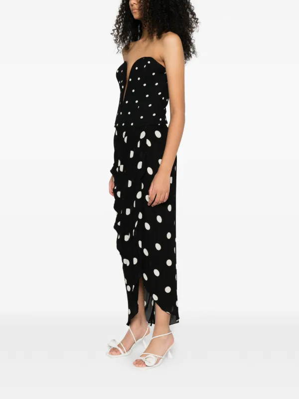 chinese dress ladies Yasmin Polka Dot Maxi Dress – No. 14 main image 0