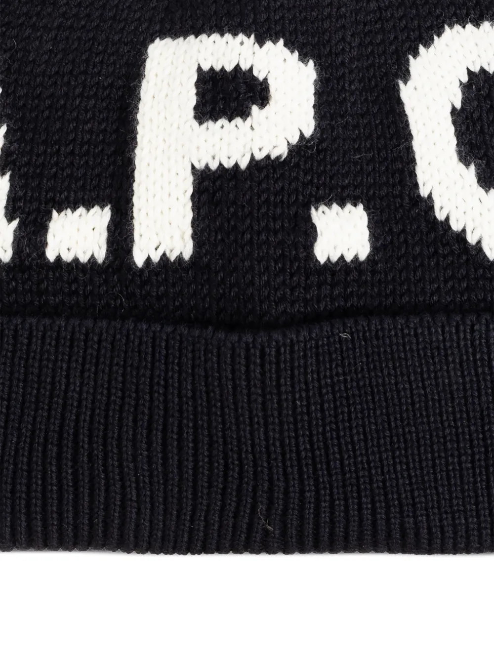 Lettering Knitted Beanie