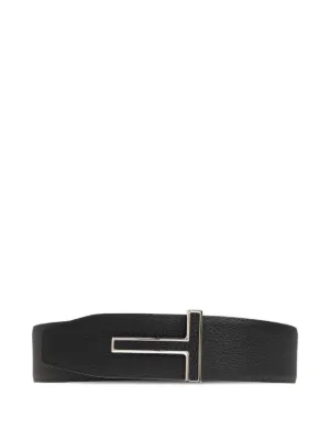 TOM FORD トム・フォード ロゴバックル レザーベルト | ブラック