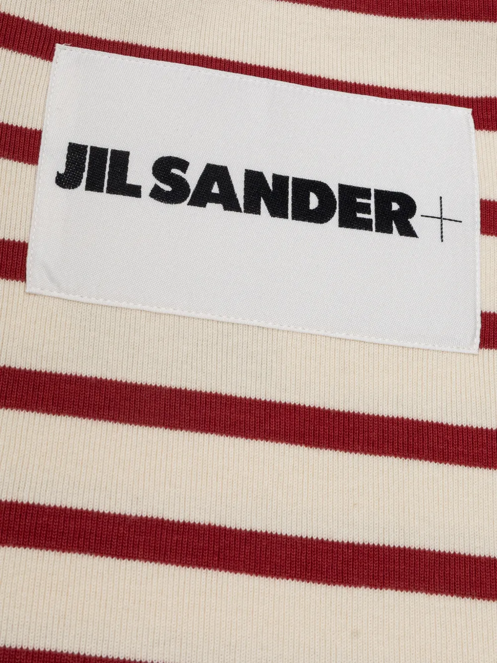 JIL SANDER+ Gestreepte mini-jurk Beige