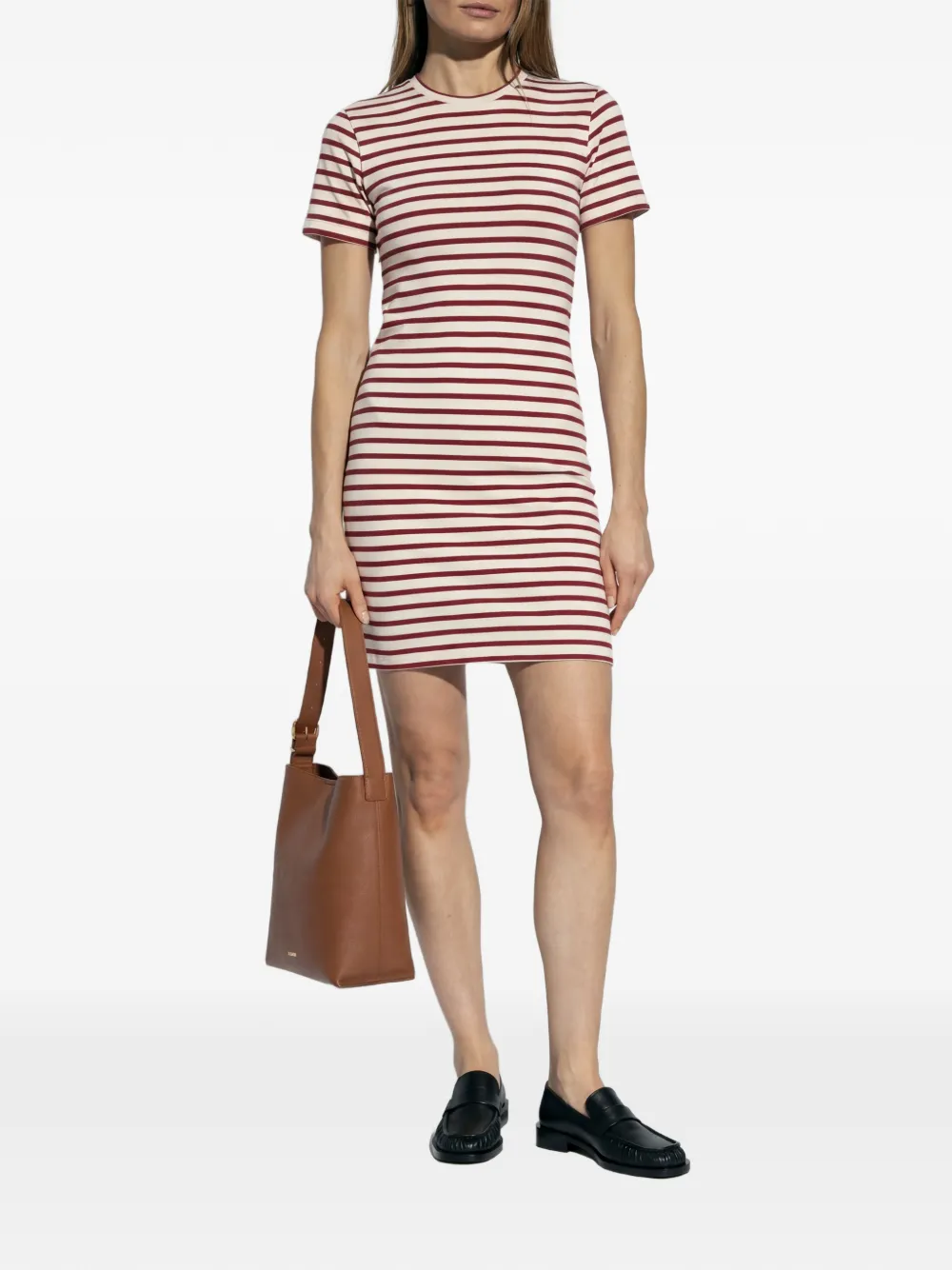  Jil Sander+ Striped Mini Dress - Neutrals 