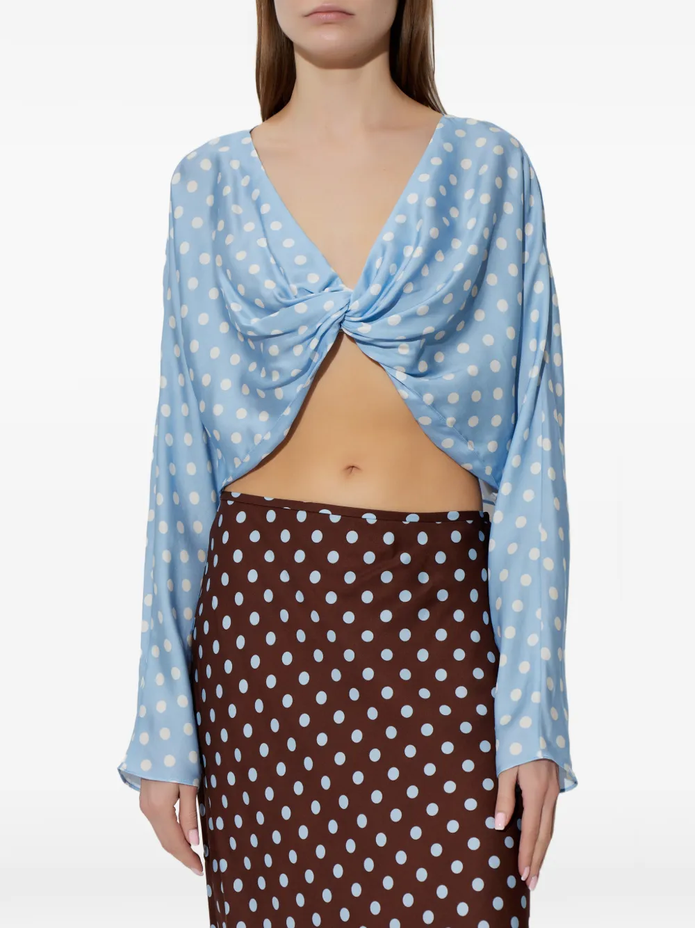  Posse Polka-dot Blouse - Blue 