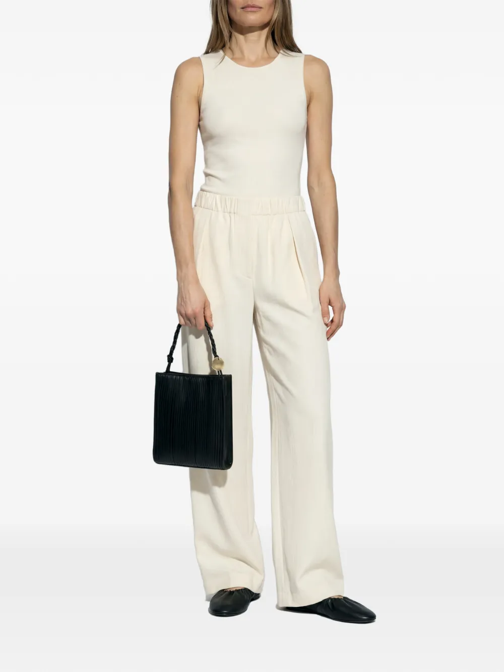 Jil Sander Mouwloze body Beige
