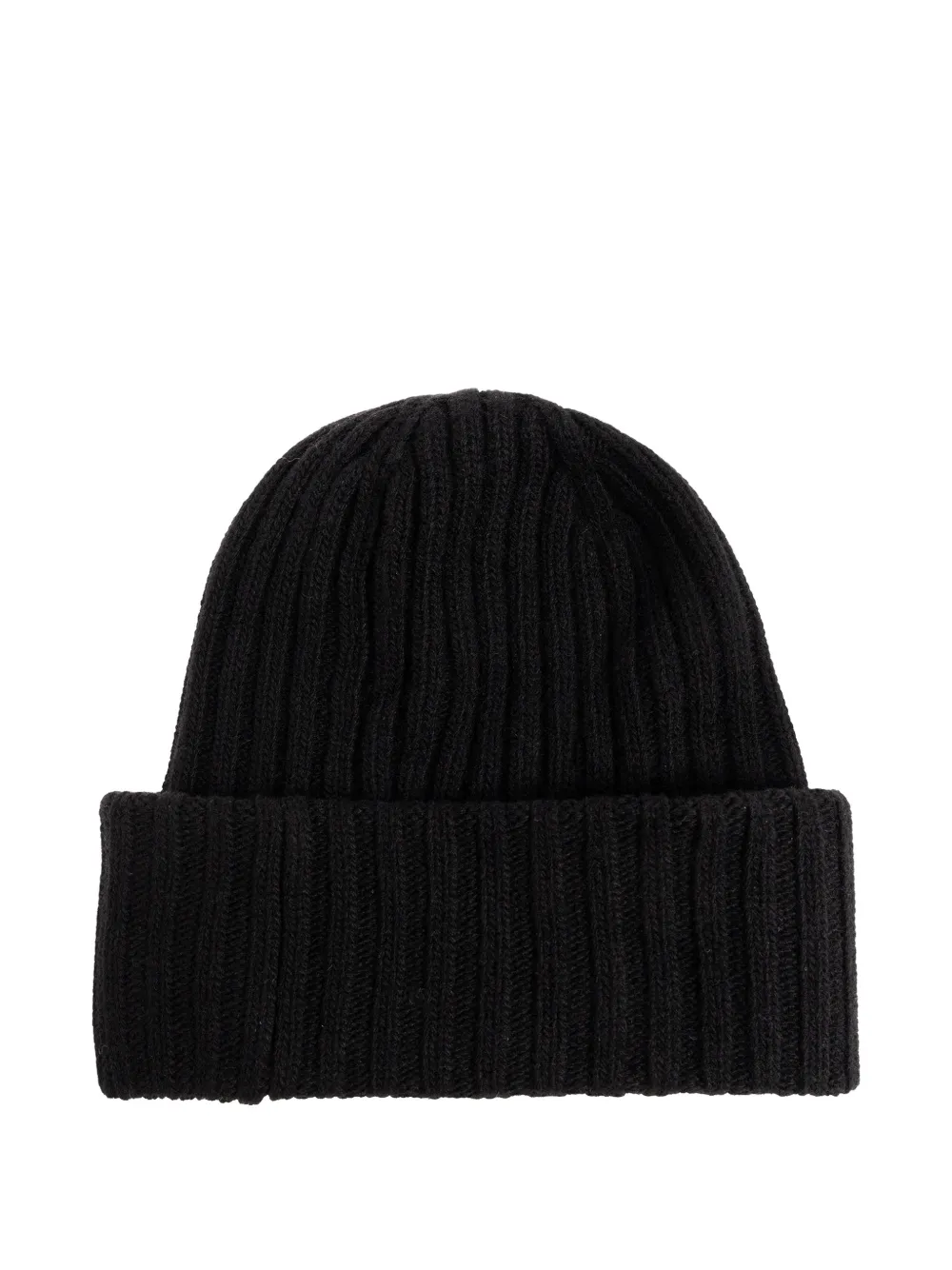GANNI logo-embroidered beanie hat - Zwart