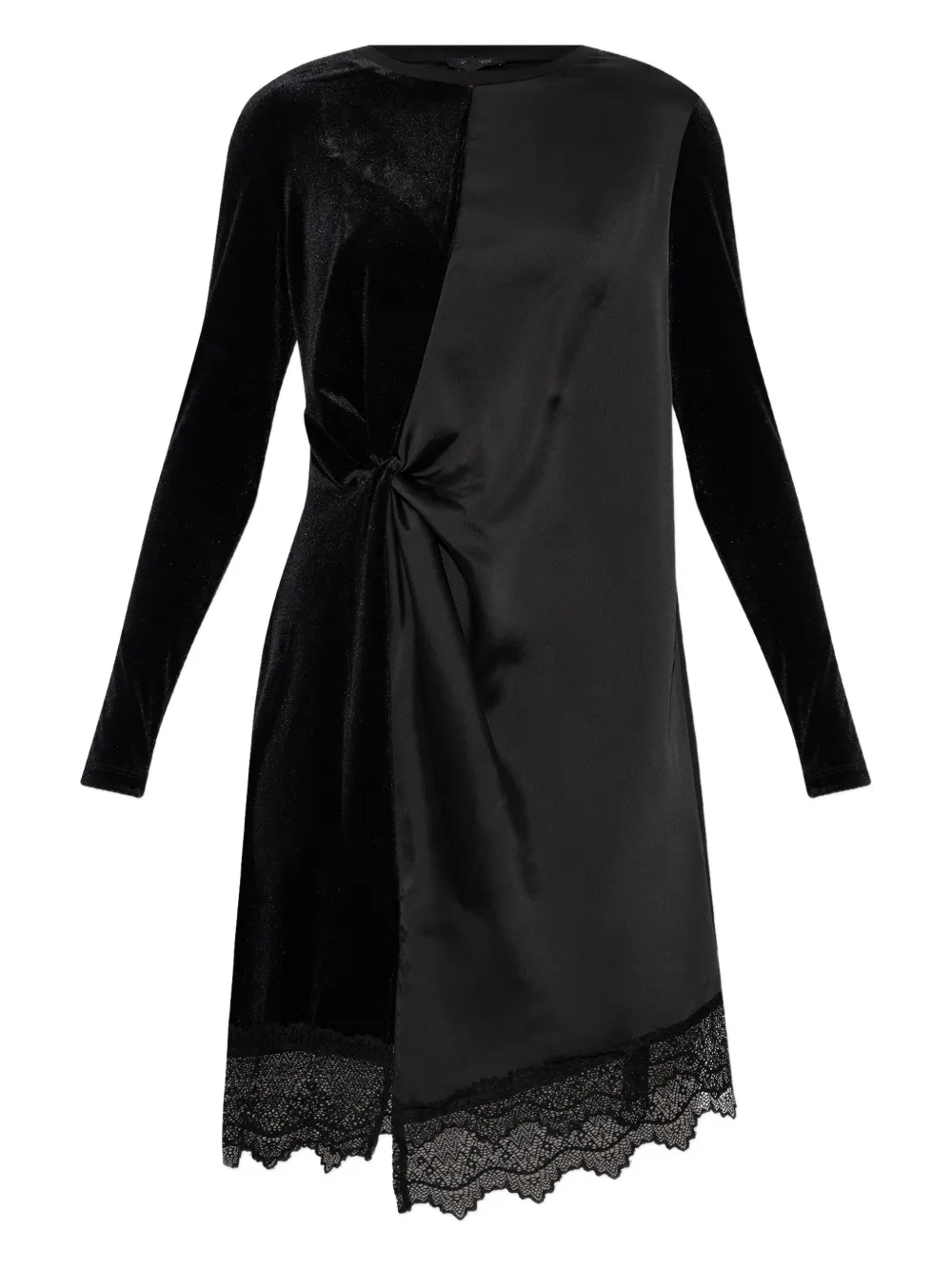 AllSaints Abito Lana con nodo - Nero