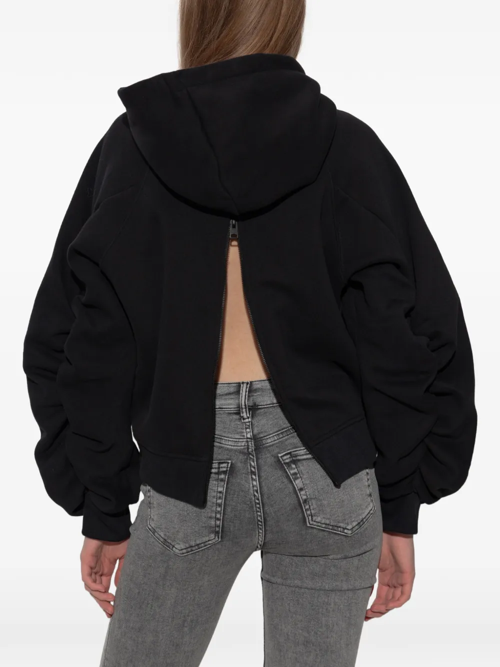 AllSaints Mysterie hoodie met rits Zwart