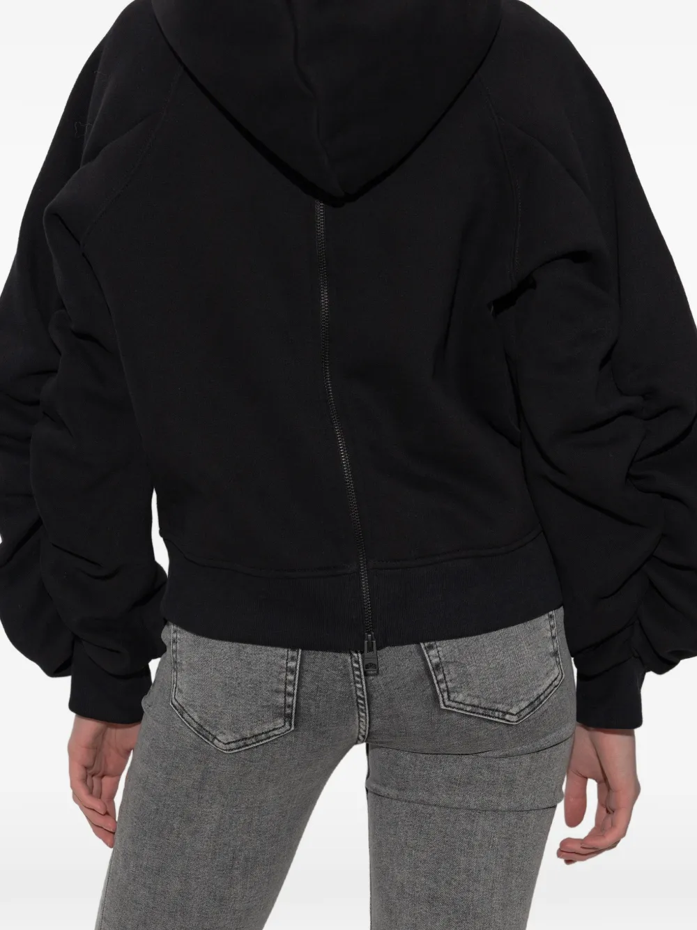 AllSaints Mysterie hoodie met rits Zwart