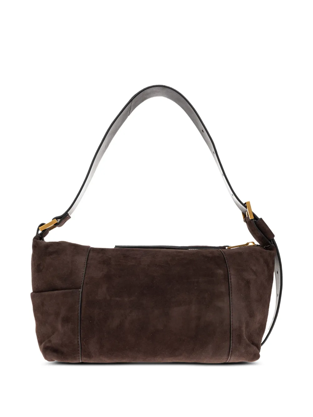  Allsaints Zip Suede Shoulder Bag - Brown 
