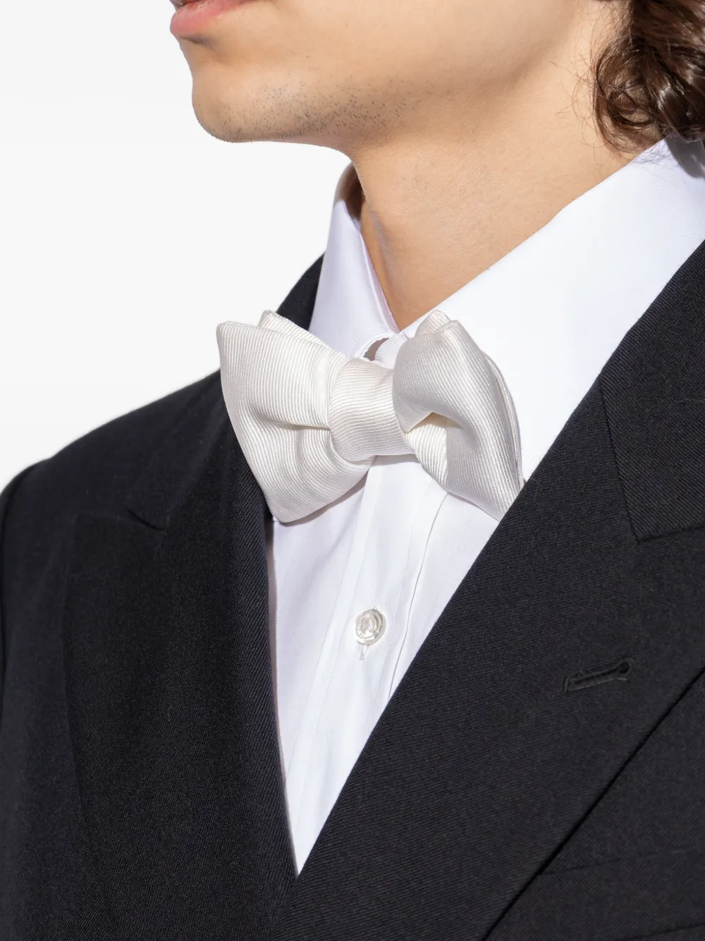  Tom Ford Cream Bow Tie - Neutrals 