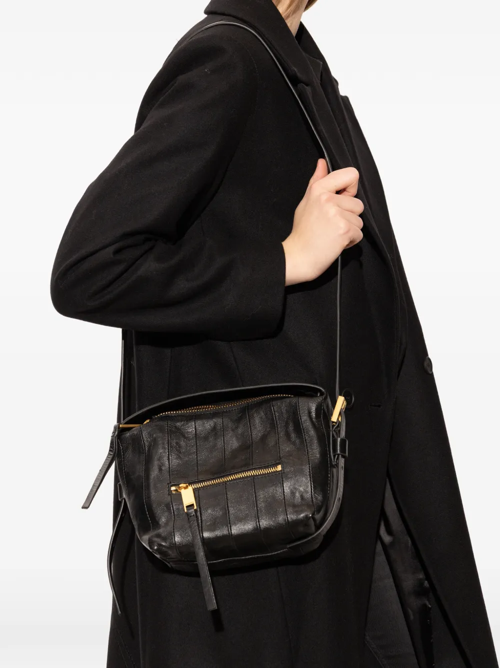 Allsaints Zip Detail Tote Bag - Black 
