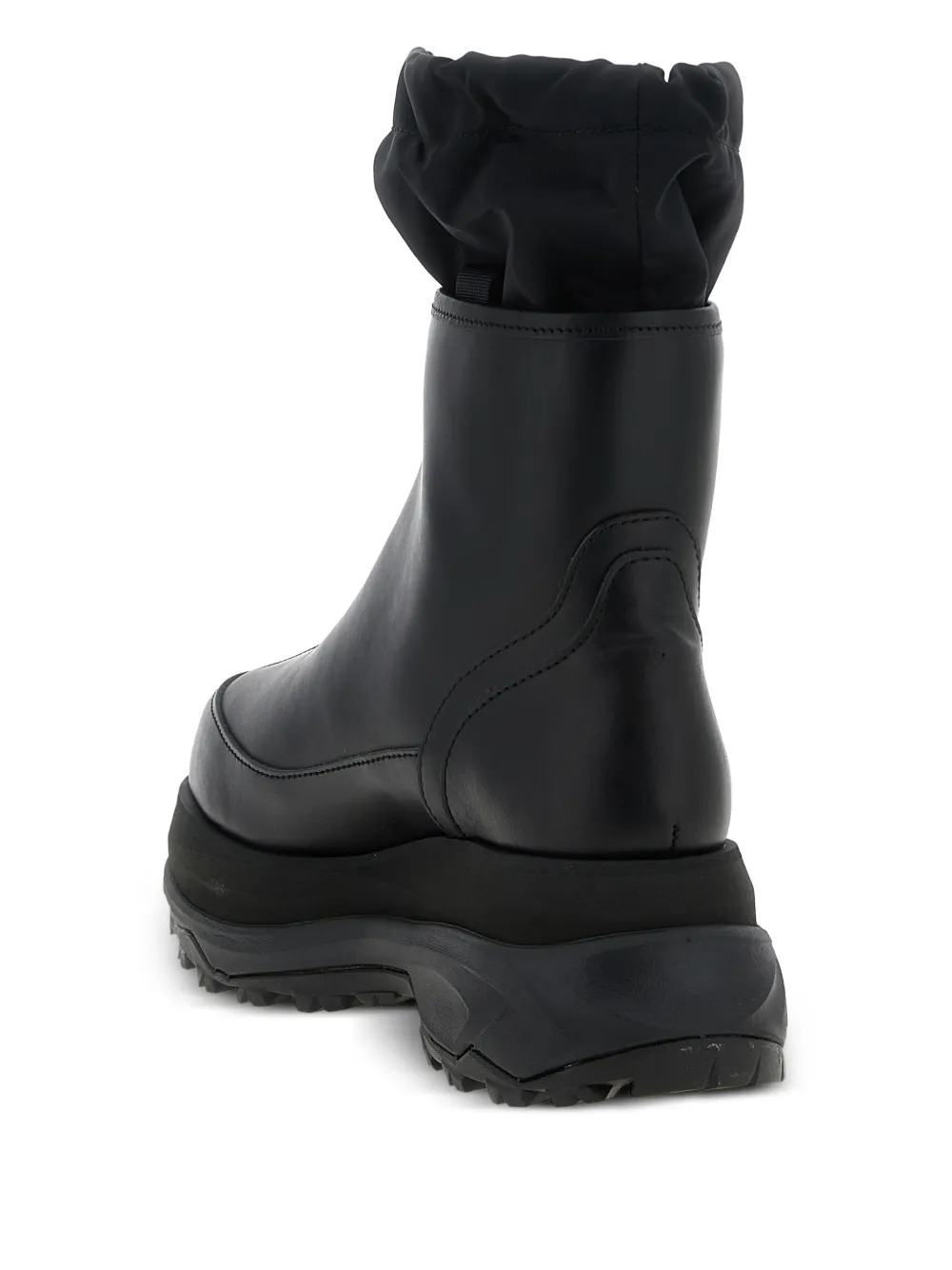 sacai Enkellaarzen met plateauzool Zwart