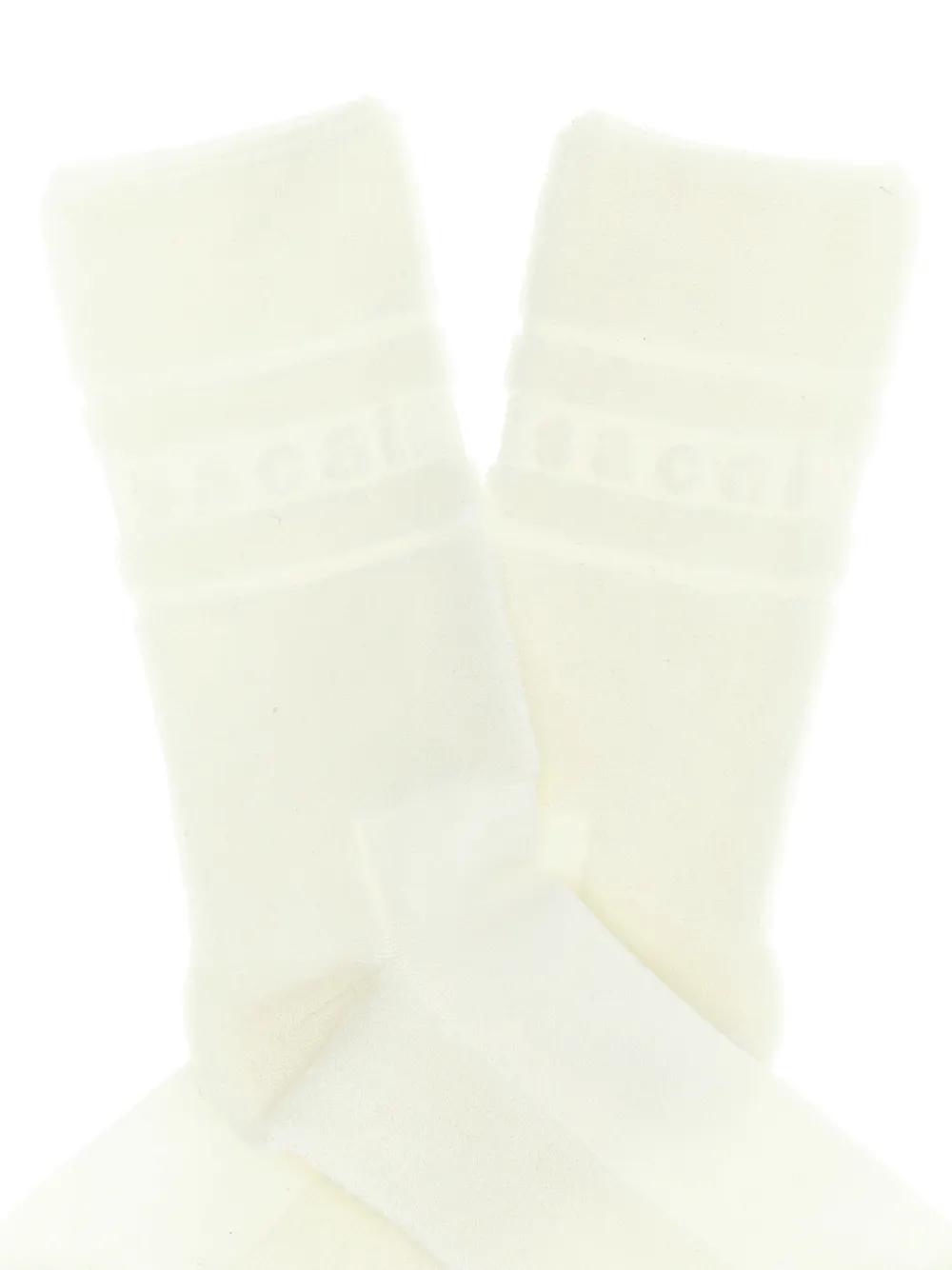  Sacai Jacquard Logo Socks - Neutrals 