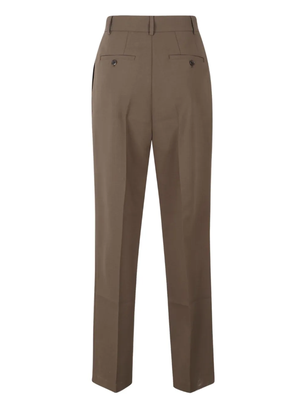 The Frankie Shop Pantalon met paspelzak aan de achterkant - Bruin