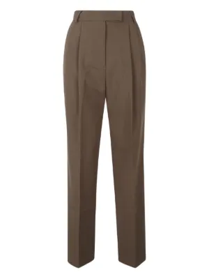 Low Classic straight-leg Wool Trousers | Neutrals | FARFETCH RO