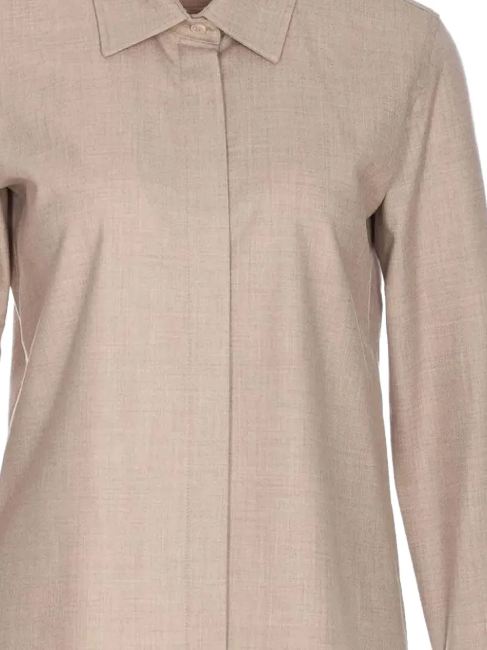 Max Mara Tebaide blouse met knopen Beige
