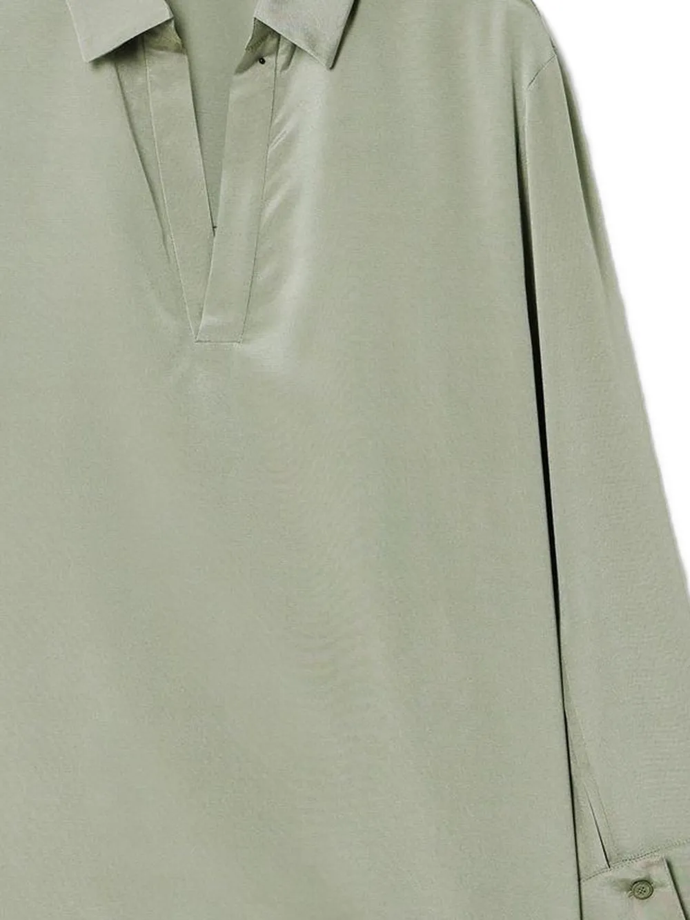 Max Mara Dover blouse met V-hals Groen