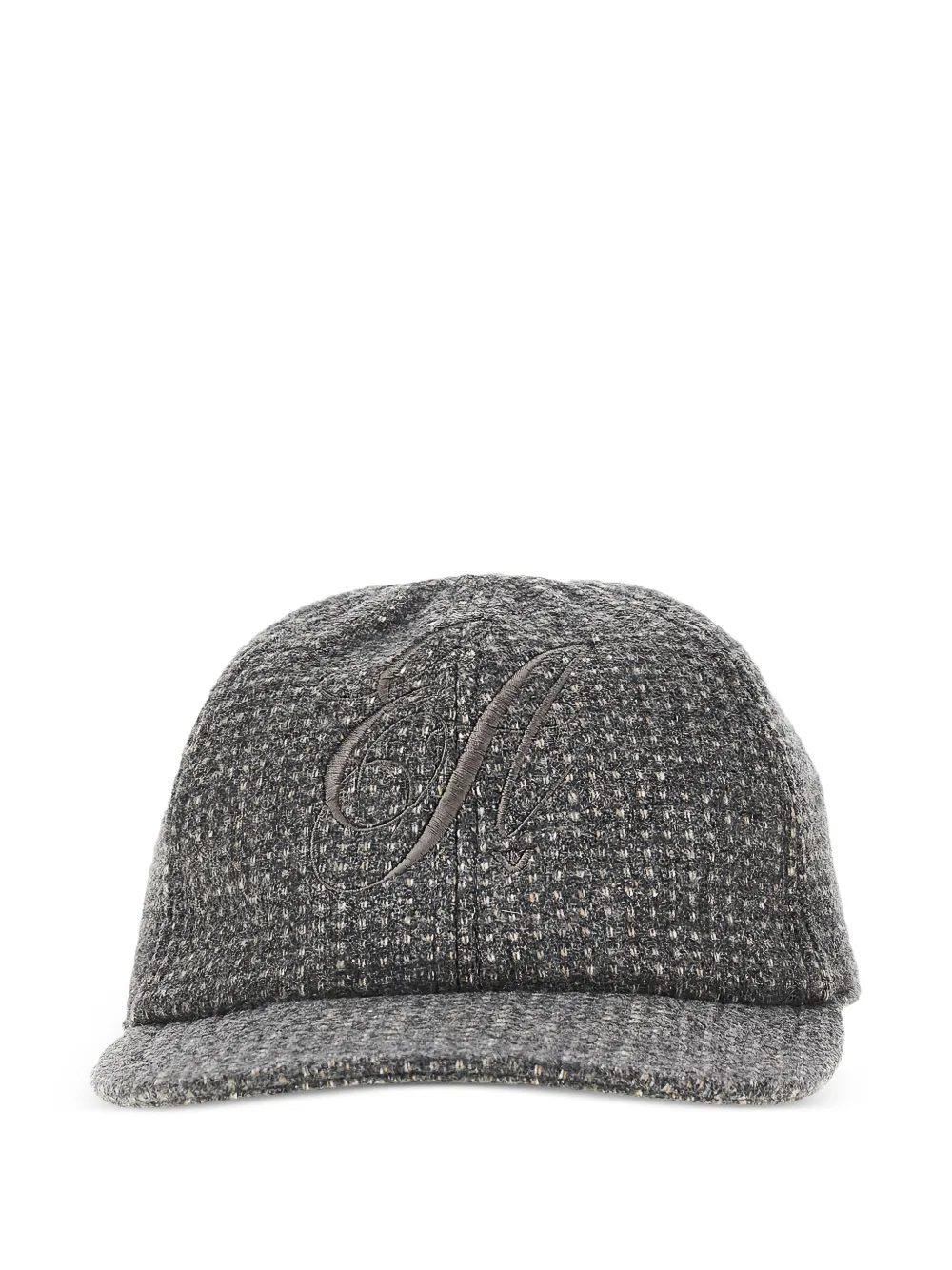 Emporio Armani logo-embroidered hat - Grigio