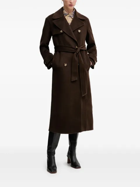 Pedro Del Hierro button-up belted coat