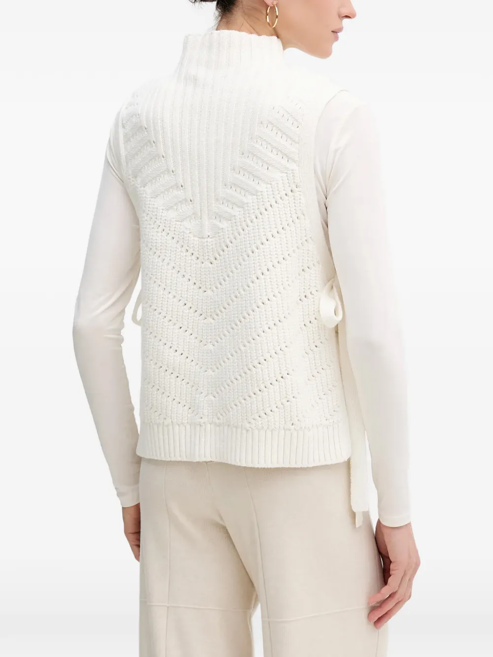 Side-Tie Knitted Vest