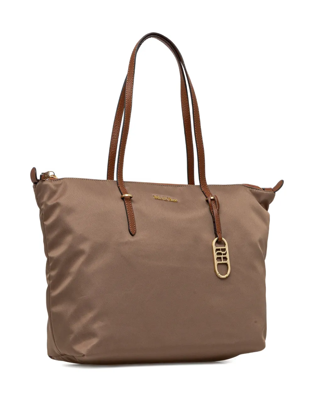 Pedro Del Hierro logo-charm tote bag - Beige
