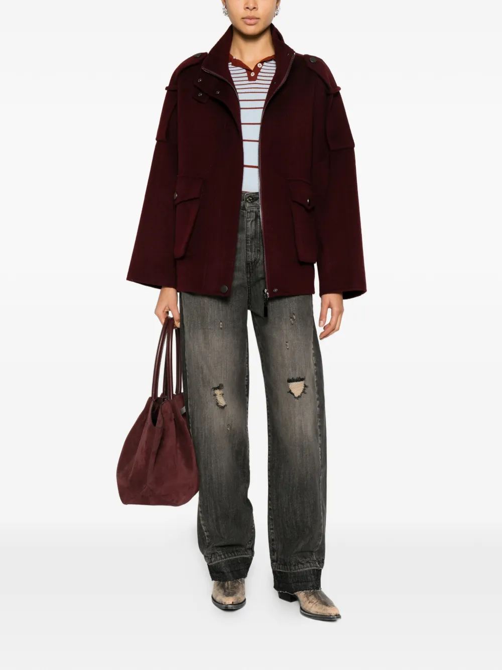 SO ALLURE distressed trousers | Straight-Leg Jeans | Image 2