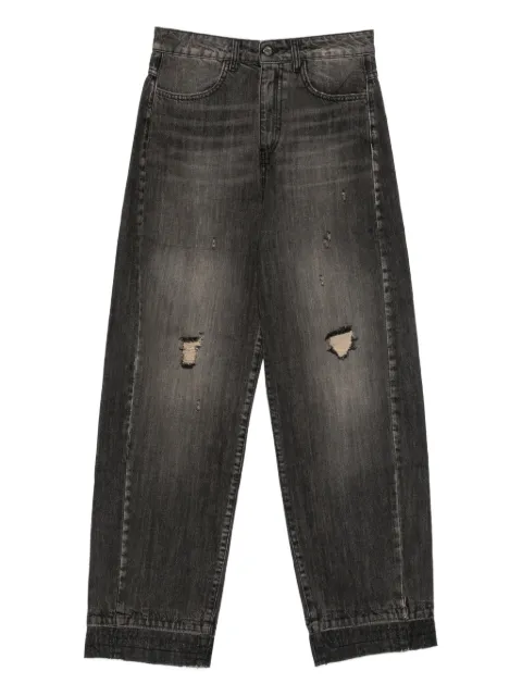 SO ALLURE distressed trousers
