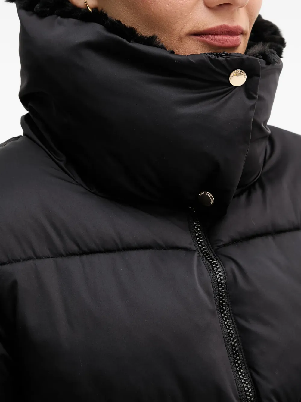 Faux-Fur Hooded Puffer Jacket